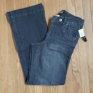 NWT Venezia, Lane Bryant grey wash stretch trouser wide leg jeans sz 1 tall